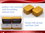 High-grade couple rings box,logo with hot-gilding