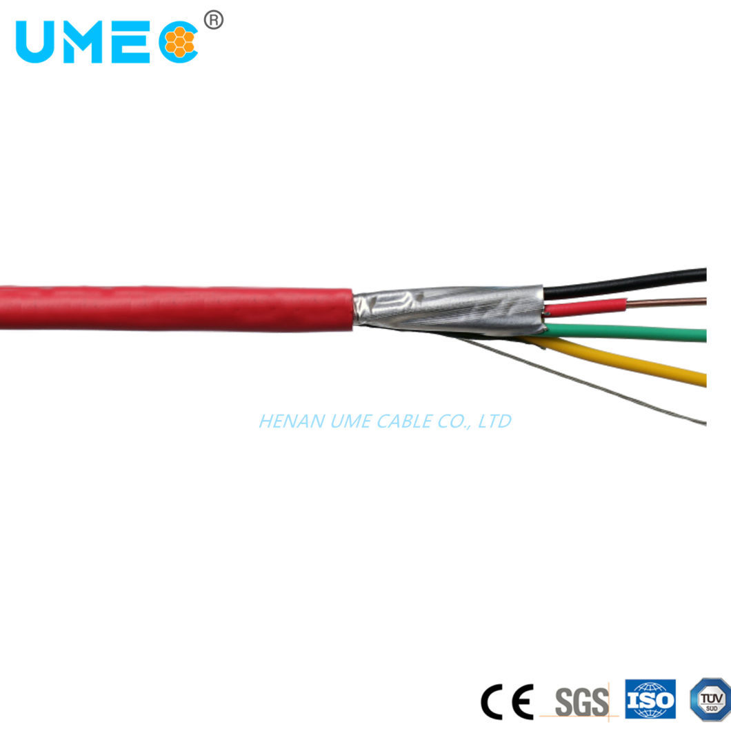 18 AWG 4cores Solid Fplr Rated Shielded Fire Alarm Cable