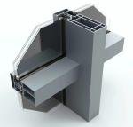 Aluminum 80% 2140mmx3300mm Seamless Curtain Wall