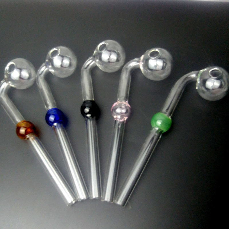 Durable 5.5'' Curved Glass Smoking Pipe Gift Items Customized Shape