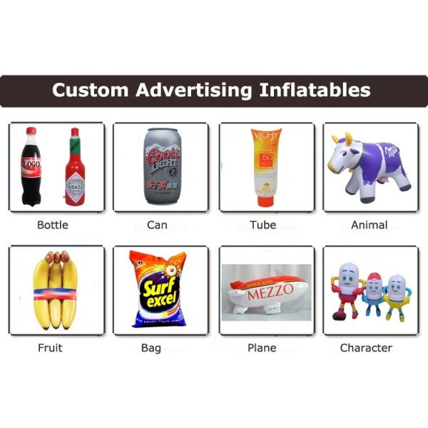 Custom Branded Giant Inflatable Beer Bottle with PVC Plastic Material and LED/Hanging System Add-ons