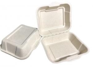 Wholesale Conjoined Sugarcane Pulp Packaging Biodegradable Disposable Lunch Box from china suppliers