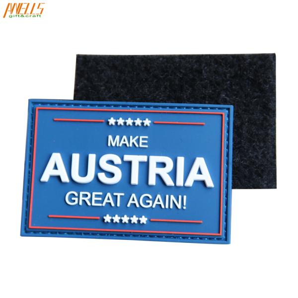 Velcro Hook / Loop PVC 2D 3D Rubber Embossed Patches