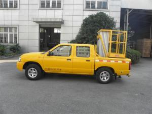 Wholesale Truck Mounted Scissor Working Platform Double Mast For Wall Cleaning from china suppliers