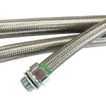 Anti Corrosion SS304 Stainless Steel Braiding Flexible Metal Tube For Electrical