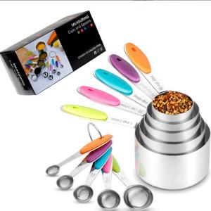Wholesale 10pcs Stainless Steel Measuring Cups And Spoons Set For Cooking And Baking from china suppliers
