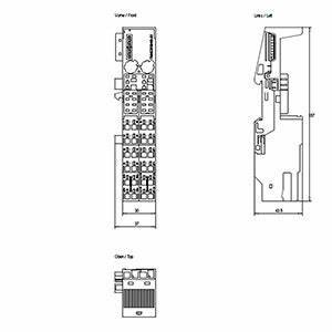 Siemens 6ES7193-4CA20-0AA0 ET 200S for electronic modules 15 mm width Screw terminals