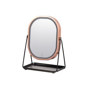 Wholesale simple led light countertop Makeup Mirror with jewelry tray from china suppliers