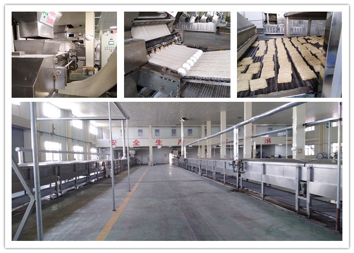 Stainless Steel Big Capacity Fried Instant Noodle Machine CE And ISO Passed