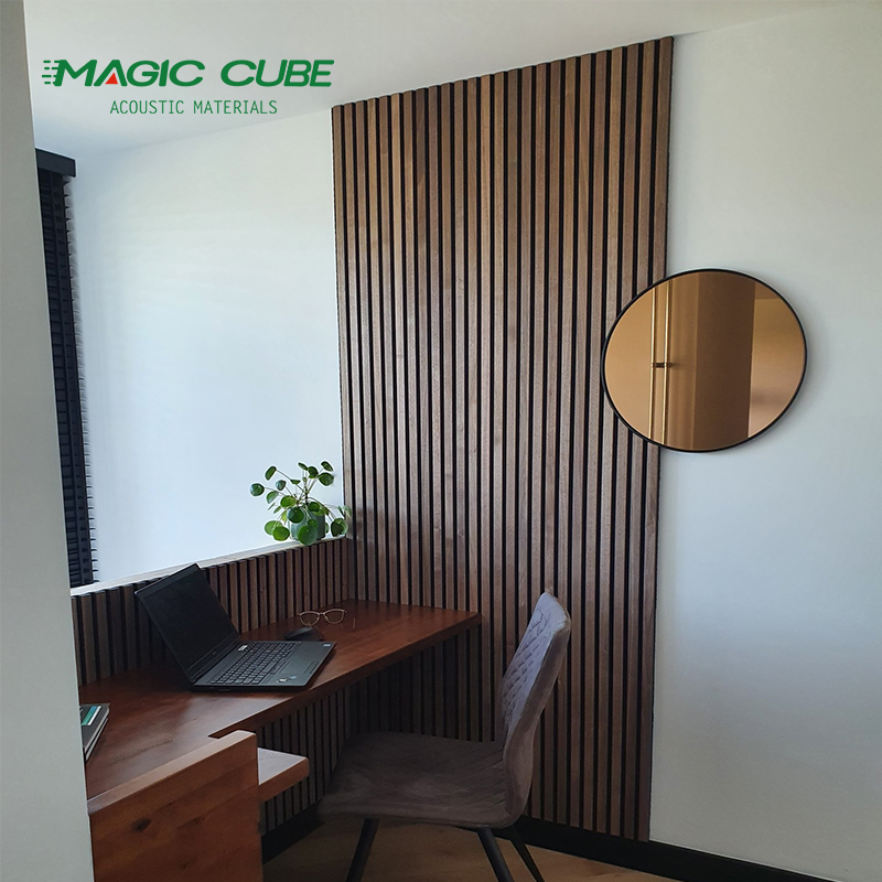 2400*600*21 mm/ Customized Wooden Slat Acoustic Panel Aku Panel for Exhibition Spaces
