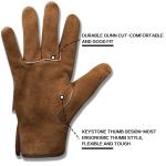 XXS Heavy Duty Hand Leather Gloves Safety Thorn Proof For Driving