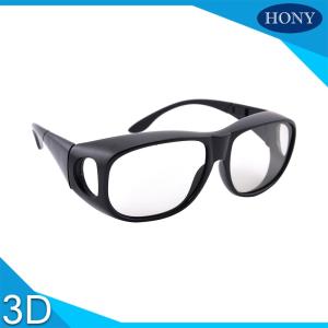 Wholesale Free Scratch Linear Polarized Glasses , 0.7mm Thickness Passive Cinema 3D Glasses from china suppliers