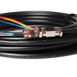24 Core 36 Core Armoured Fiber Optic Cable , Outdoor Waterproof Pigtail Patch