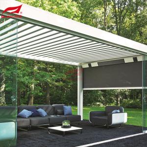 Wholesale 4x4m Outdoor Motorized Aluminum Pergola With Louver Roof Garden Building from china suppliers