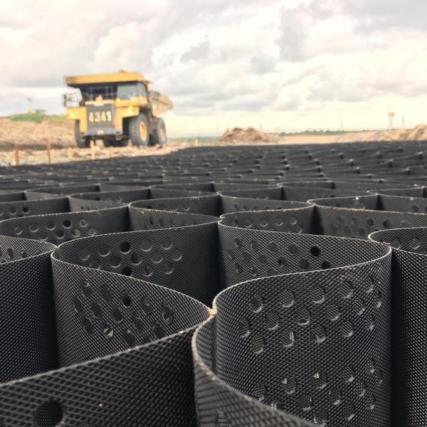 Textured And Perforated HDPE Plastic Geocell Paver Gid Manufacturer Gravel Grid