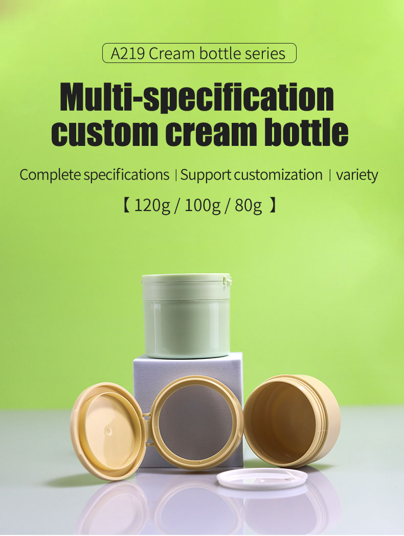 100g Flip Top Lid Double Wall PP Plastic Jars for Body Cream and Body Butter Cosmetic Containers