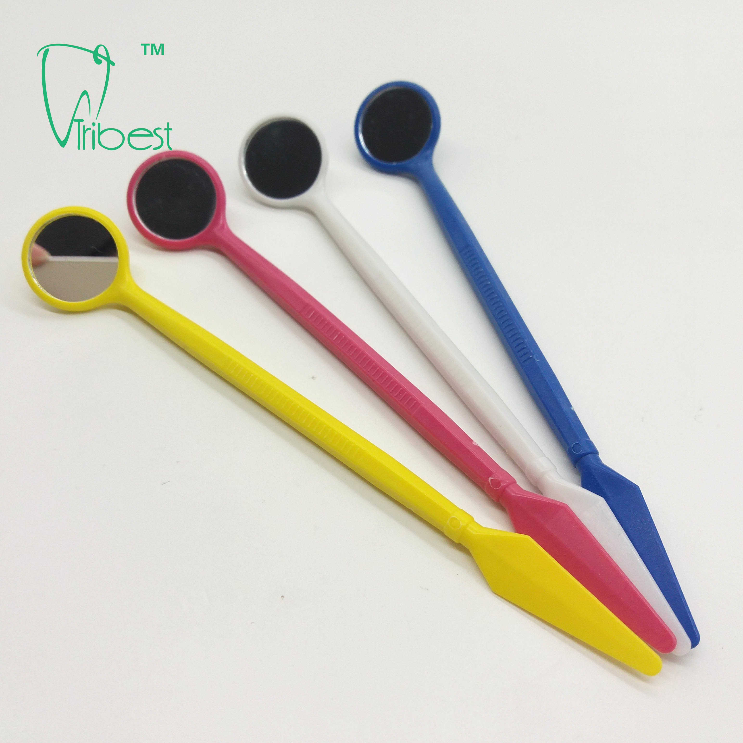Plastic Disposable Dental Mirror With Spatula