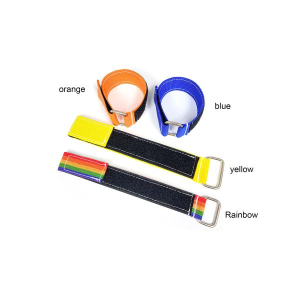 DANSKY Custom Adhesive Strip Tape Reusable Adjustable Webbing Strap With Buckle Nylon Hook and Loop Strap Cable Ties Fastener