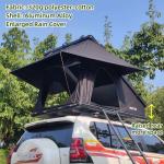 Clamshell Aluminum Roof Top Car Tent For SUV Pickup 210*132*150cm