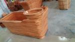 wooden bathtub, bath tub