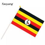 Chilean Hand Held Flags Outdoor Waving Polyester Custom Logo