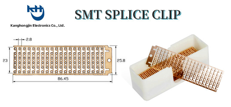 M0700 Frame Style SMT Splice Clip Copper Buckle with Sharp edges