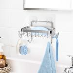 Wall Mounted Square Strong Adhesive Hanging Soap Dish Stainless Steel Soap
