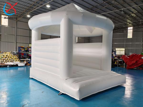 Commercial Factory Inflatable White Wedding Bouncy Castle Jumping House For
