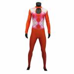 Long Sleeve Style Inline Skate Clothing Orange Skating Skin Suit For Lady