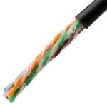 Cat5e UTP Outdoor PE+PVC Filling Glue 24AWG Solid Network Cable 1000FT