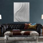 100% Handmade White Artist Painting Engraving Craft for Interior Art Wall
