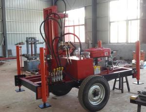 China 210m Portable Hydraulic Water Well Drilling Machine With 150r/Min Rotation Speed on sale