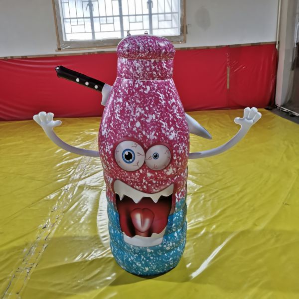 Custom Branded PVC Plastic Inflatable Spray Bottle for Trade Shows and Promotions