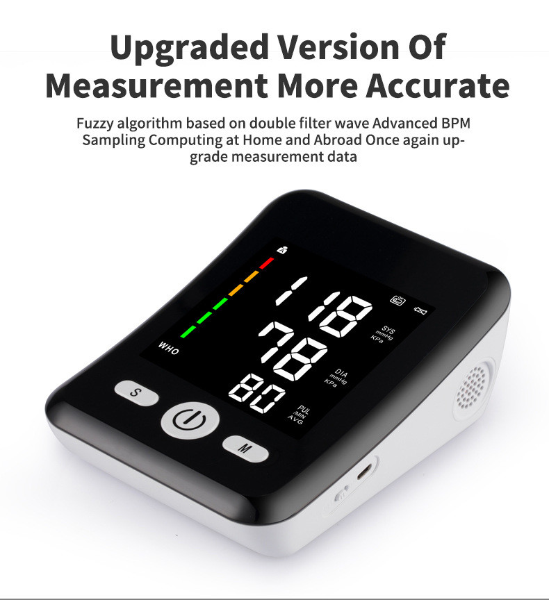 Home Medical Sphygmomanometer With Smart Display Simultaneous Detection Of Heart Rate