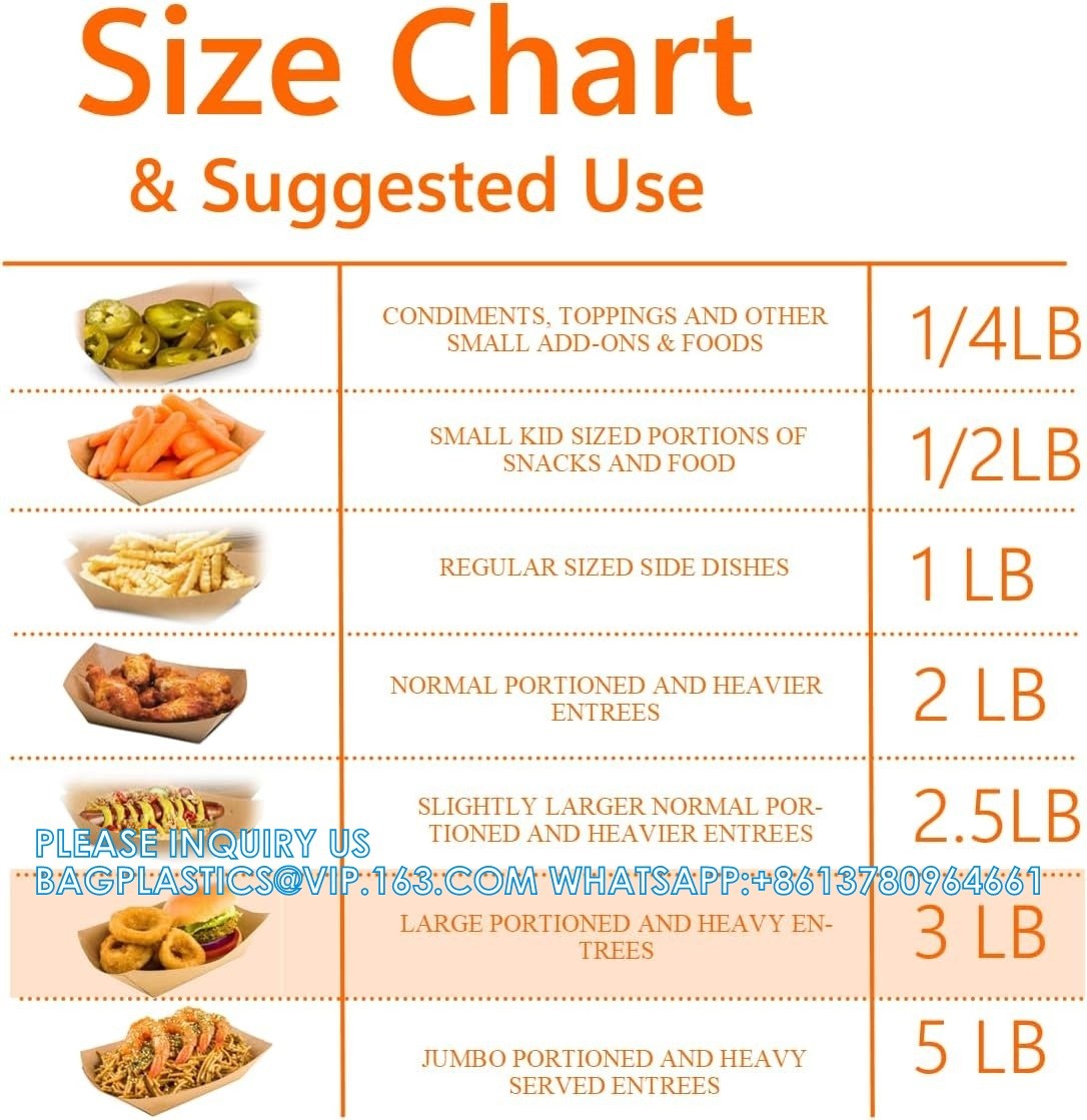 Kraft Paper Food Tray. 3 LB. (100 Pack). Disposable, Recyclable And Fully Biodegradable. Extra Large Concession