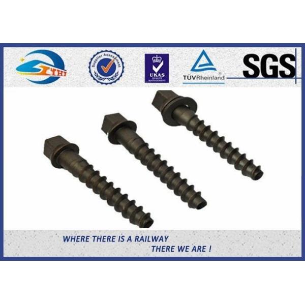 Plain Driving Railroad Spikes Screws For Fasten Sole Plates To Wooden Sleepers