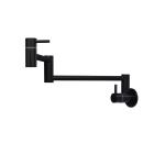 Solid Stainless Steel 304/316 Material Deck Mounted Nano Black Double Handle
