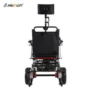 Wholesale Brush Motor Light Foldable Wheelchair With Rigid PU Tyre 6km/H from china suppliers