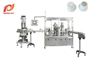 Wholesale Double Lanes Nespresso Coffee Capsule Bottom Filter Sealing Machine from china suppliers