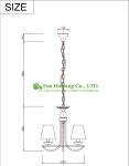 American Rural Style beauty Lamp Glass Iron Lighting Pendant Light