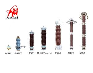 China IEC60099 Standard Lightning Surge Arrester , 110kv Porcelain Lightning Arrester on sale