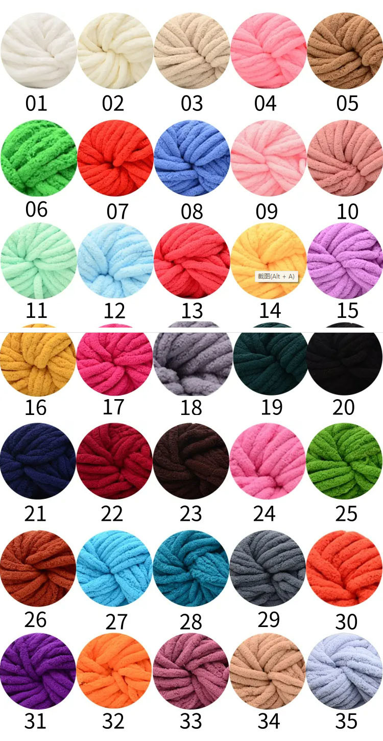 1/0.14NM 100% Polyester Soft Fluffy Round Velvet Merino Wool Yarn For Hand DIY Weaving
