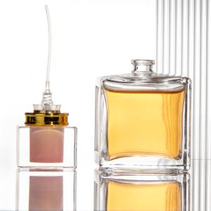 Wholesale Customized Luxury Square Natural Spray Crystal Perfume Bottle from china suppliers