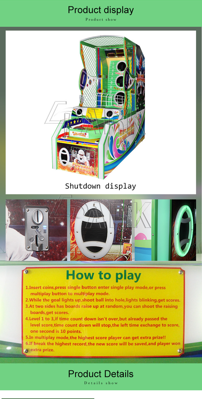 Super Quarterback Sports Football League Arcade Lottery Game Machine