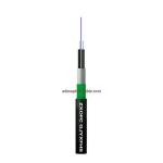 Bow Type FTTH Drop Cable , External Duct Non Metallic Fiber Optic Cable