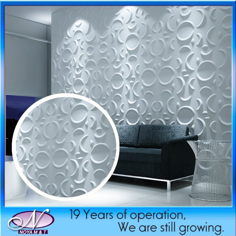 Beautiful Waterproof Sound Insulation 3D Panel for Store Background Wall