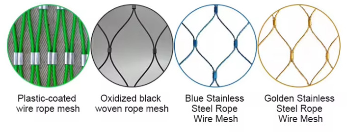 7x7 Structure Stainless Steel Wire Rope Mesh Net Wire Rope Mesh Railing