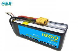 Wholesale Rechargeable RC Car Battery 35C 14.8V 1800mAh Li Polymer For Mini Helicopter / Airplane from china suppliers