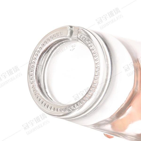 250ml 500ml 700ml 1000ml Clear Glass Liquor Bottle With Cork For Home Decoration