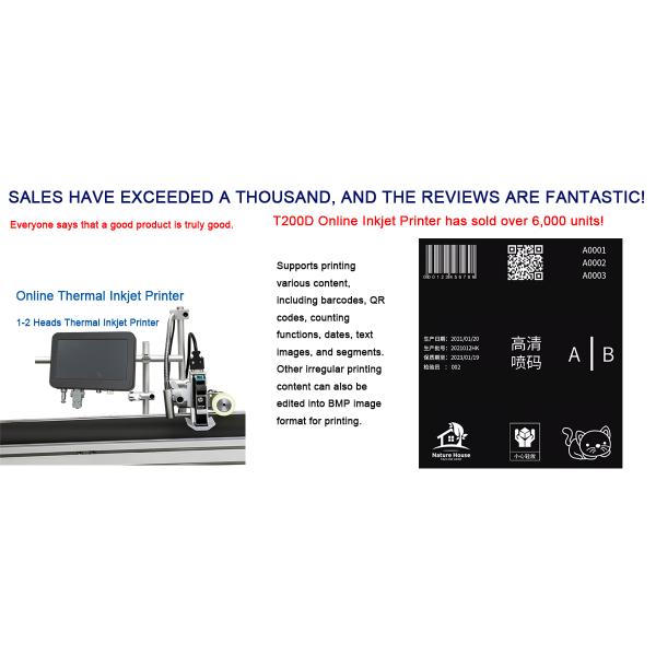 Industrial TIJ Printer | HP TIJ 2.5 Tech, 3-Second Ink Change, Low Maintenance